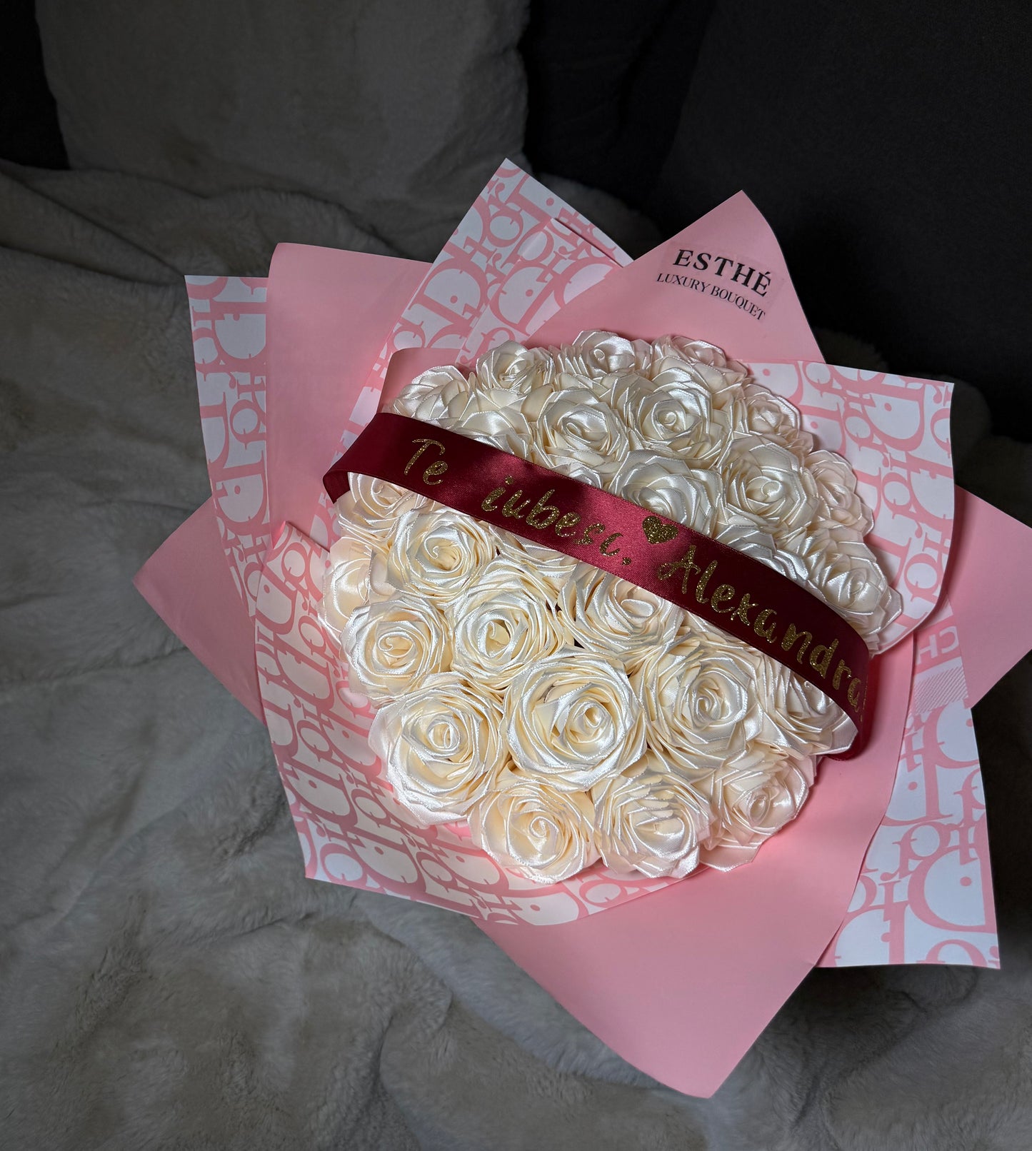 The Royal Satin Roses Bouquet
