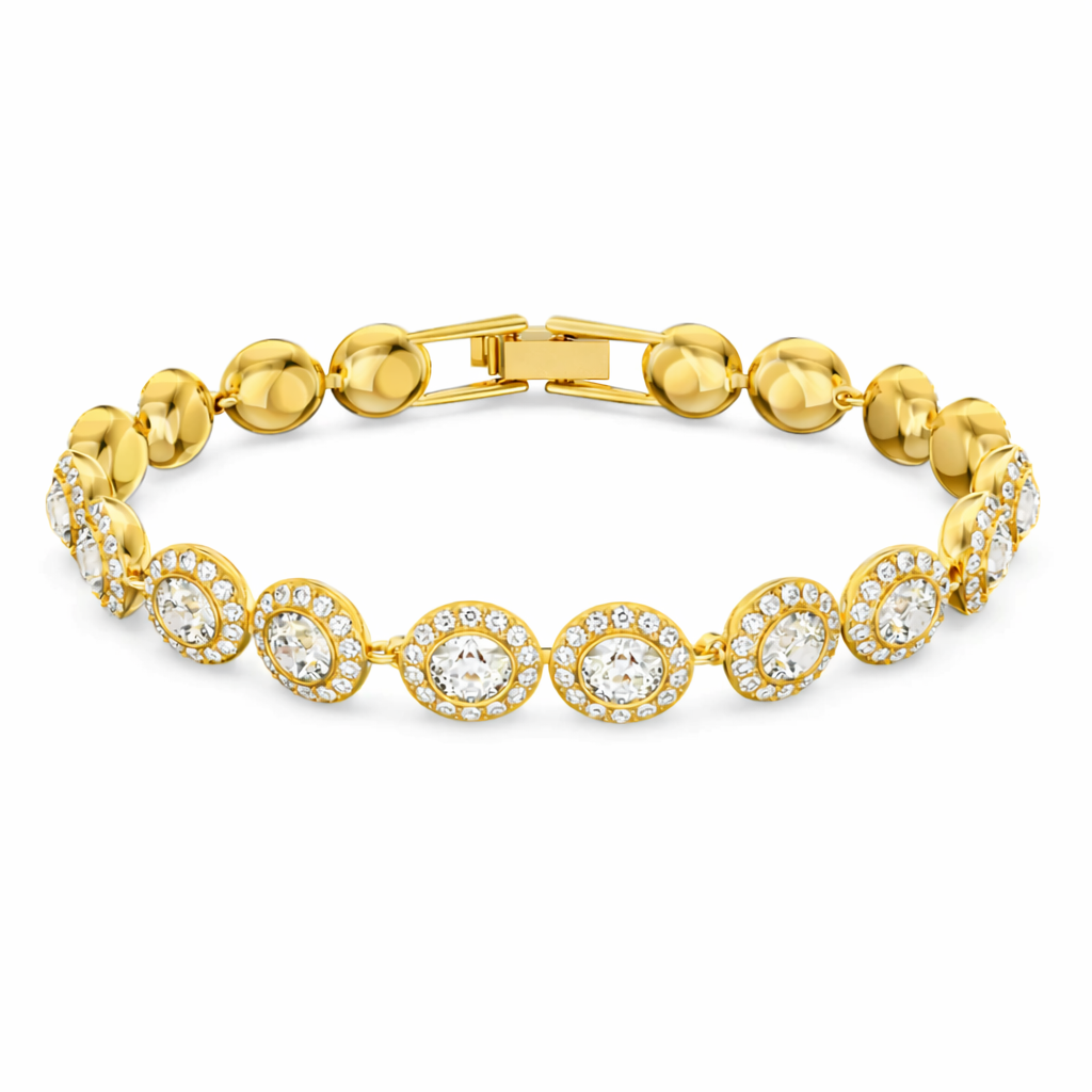 Set Angel Gold Brățară+Colier+Cercei Cadou ESTHE