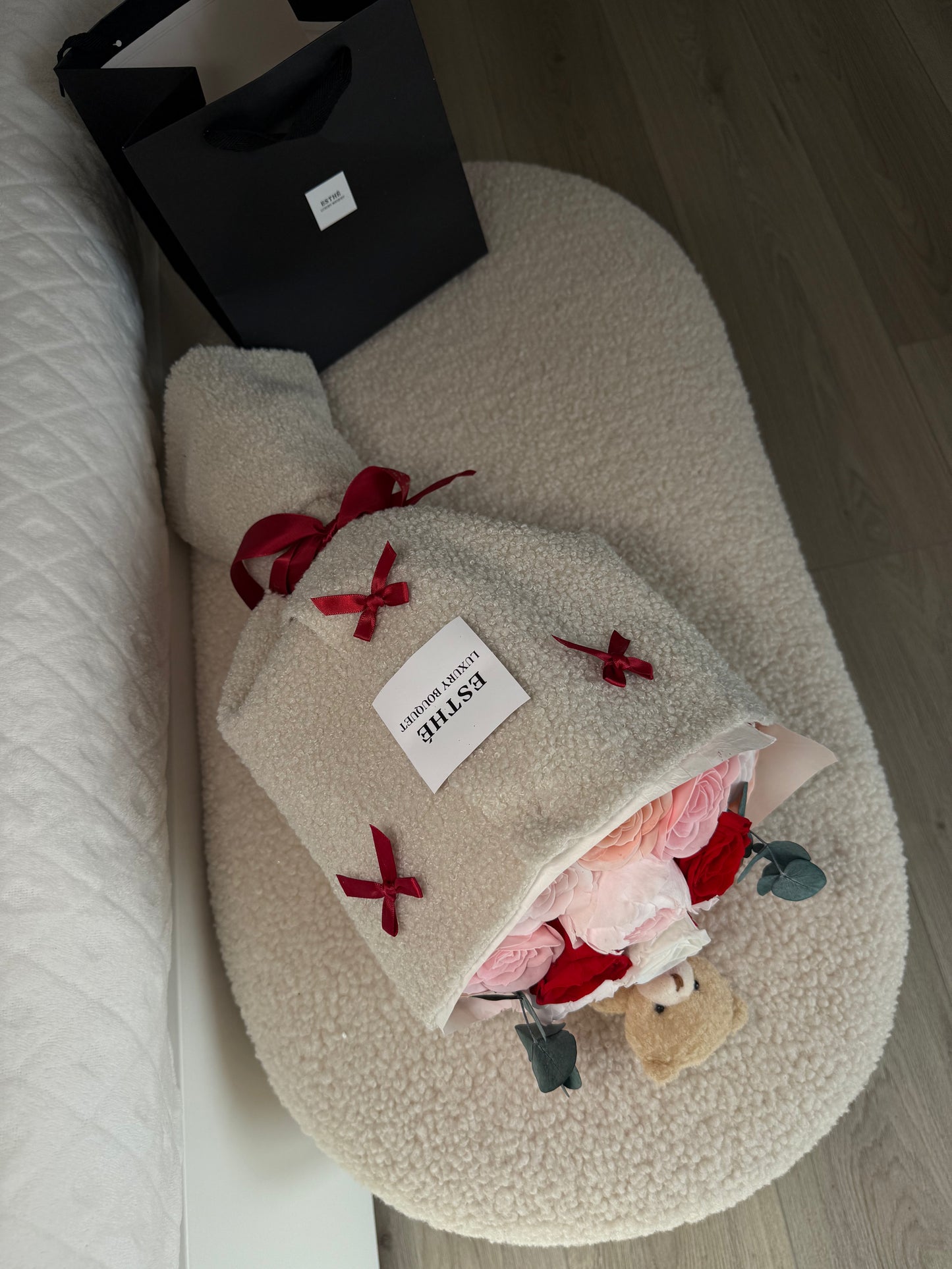 Forever Teddy Luxury - Buchet flori criogenate
