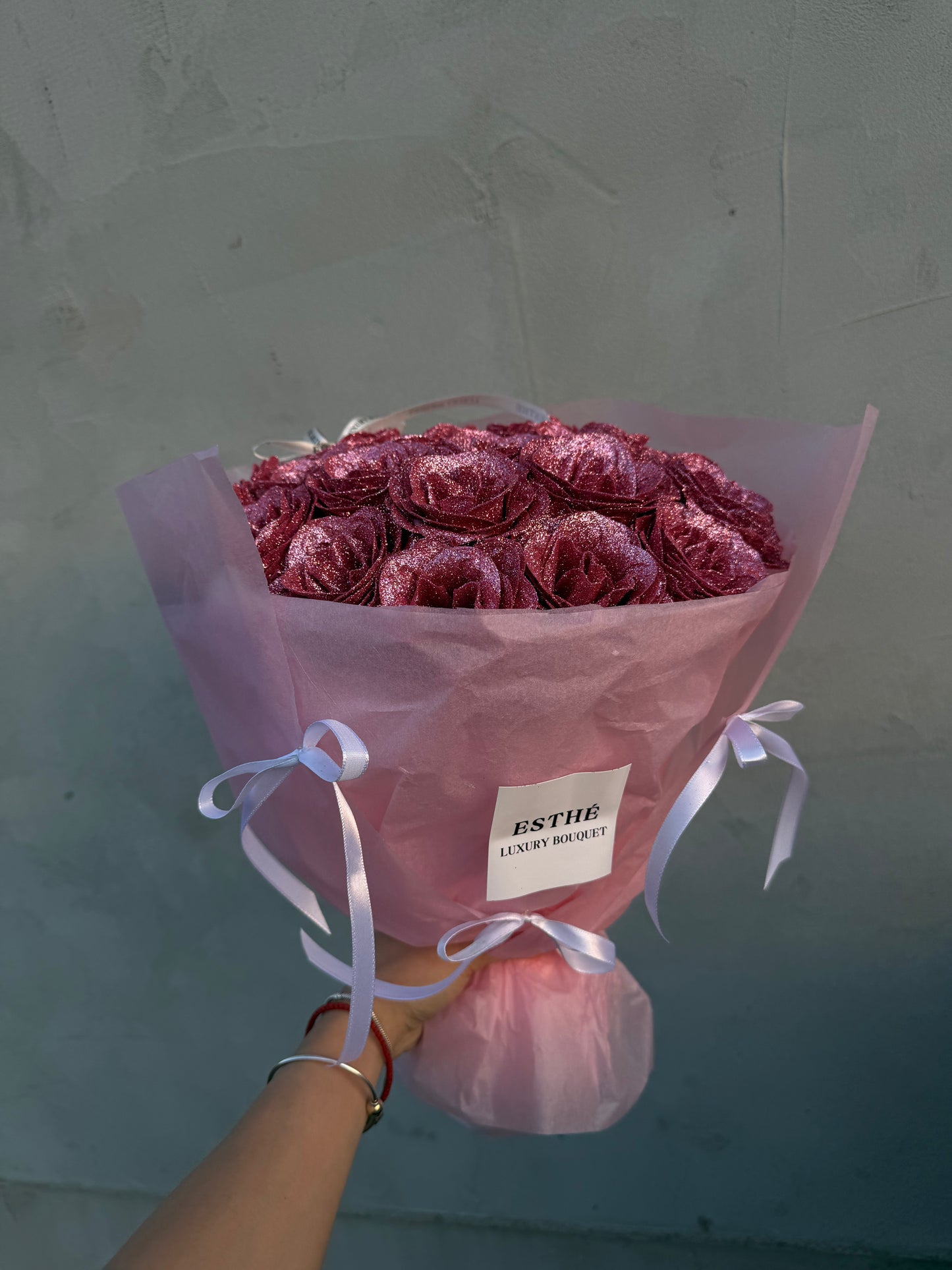 Diamond Bloom Luxury ESTHÉ - Buchet trandafiri sclipici