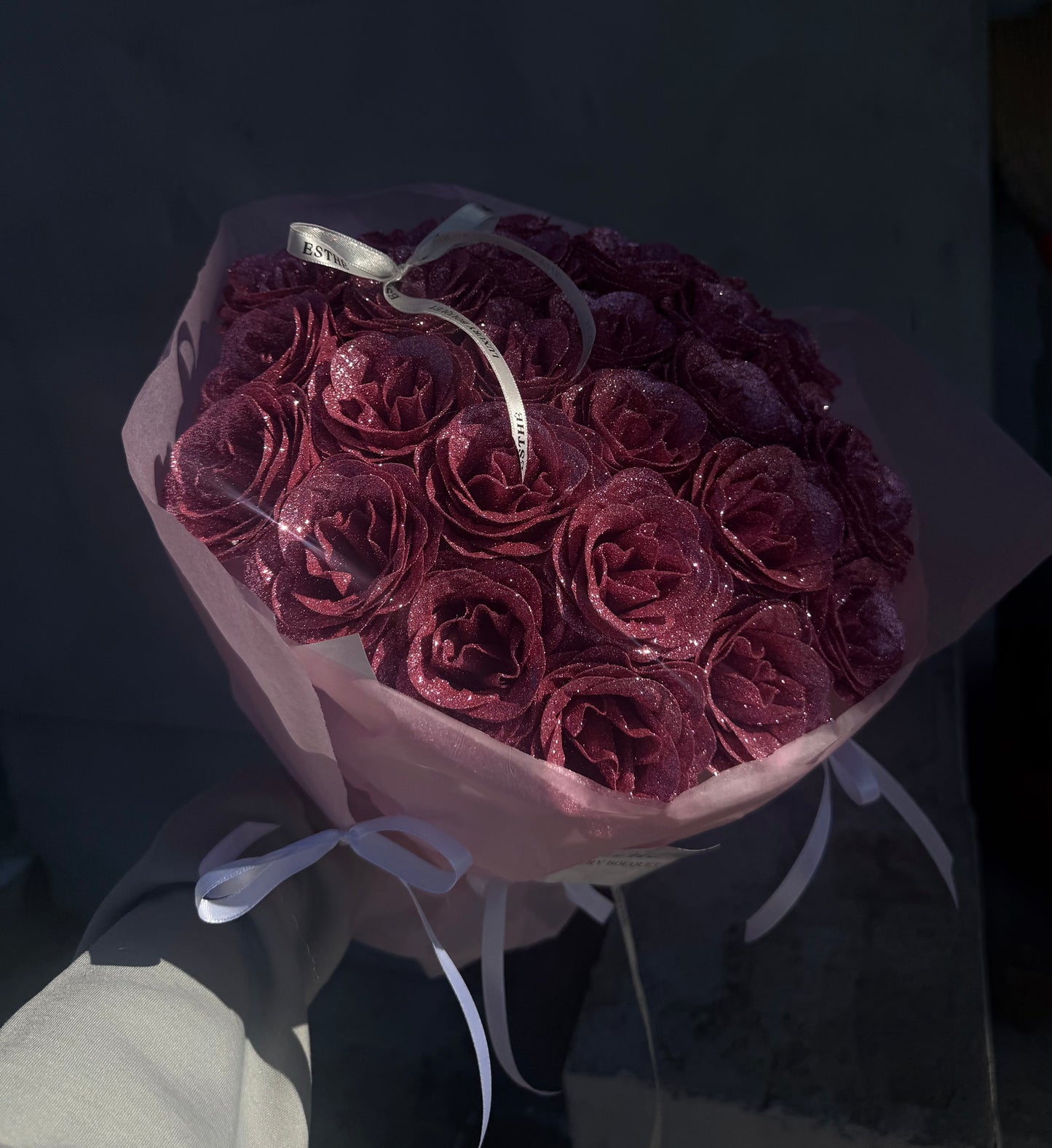 Diamond Bloom Luxury ESTHÉ - Buchet trandafiri sclipici