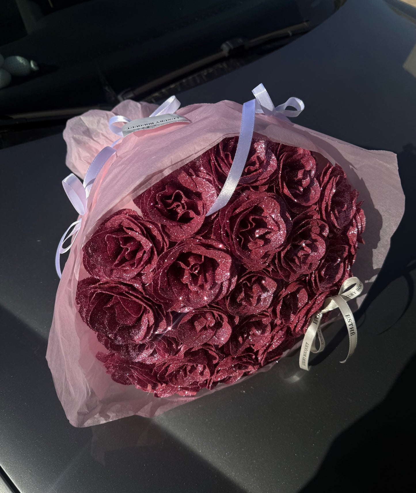 Diamond Bloom Luxury ESTHÉ - Buchet trandafiri sclipici