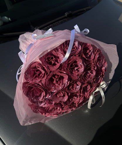 Diamond Bloom Luxury ESTHÉ - Buchet trandafiri sclipici