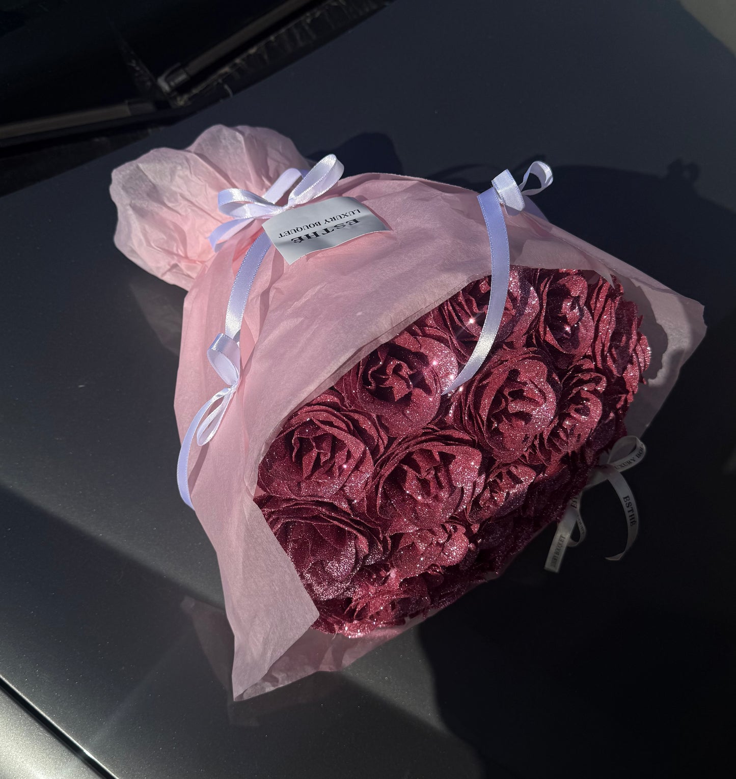 Diamond Bloom Luxury ESTHÉ - Buchet trandafiri sclipici