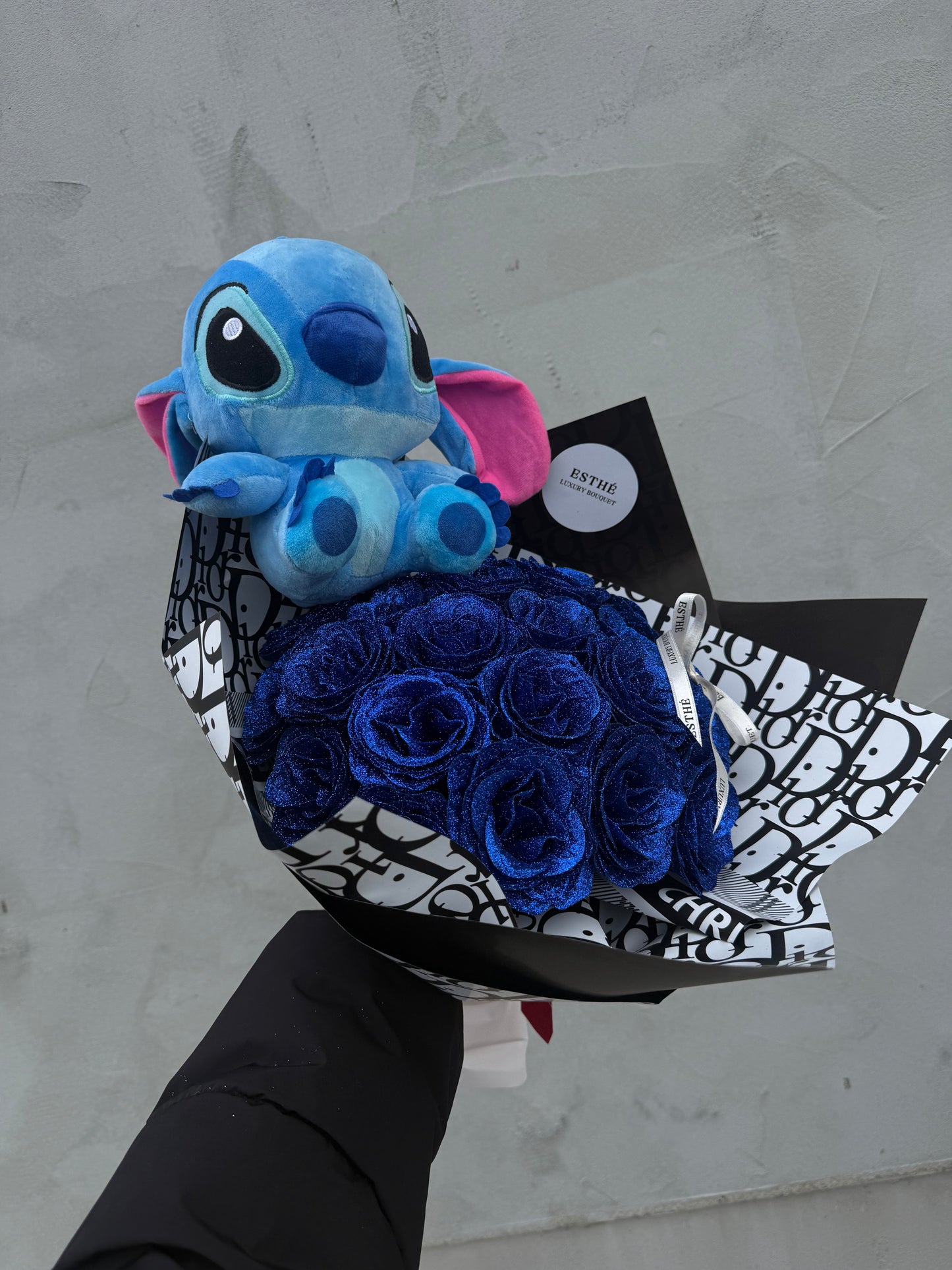 Stitch Glitter Roses Bouquet - Buchet trandafiri sclipici Stitch