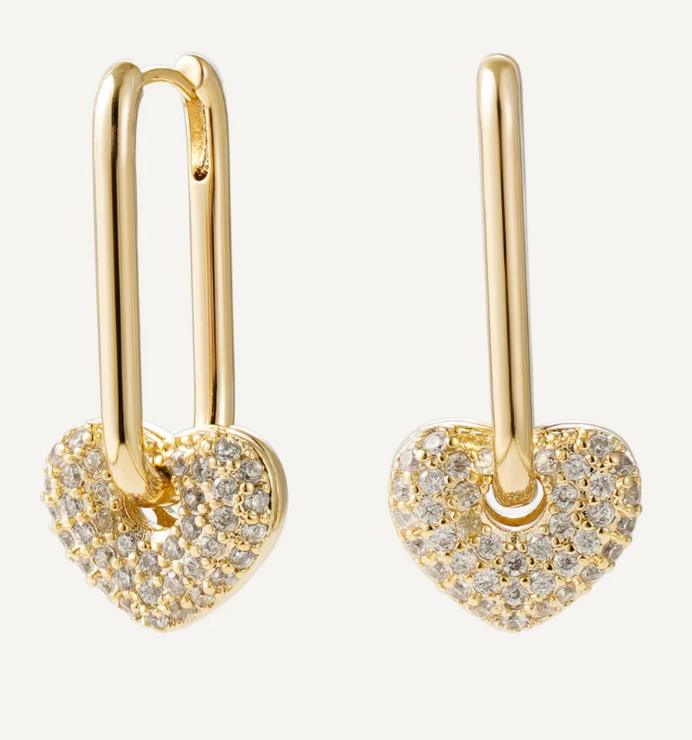 Crystal Love Earrings - Cercei Célise