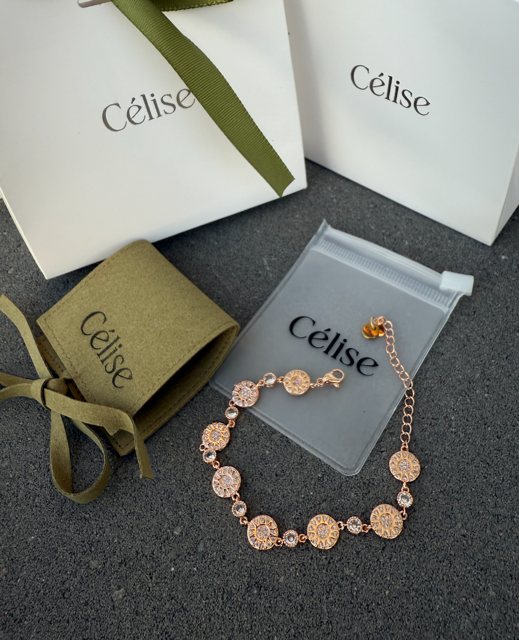 Soleil Charm Bracelet - Bratara Célise Jewels
