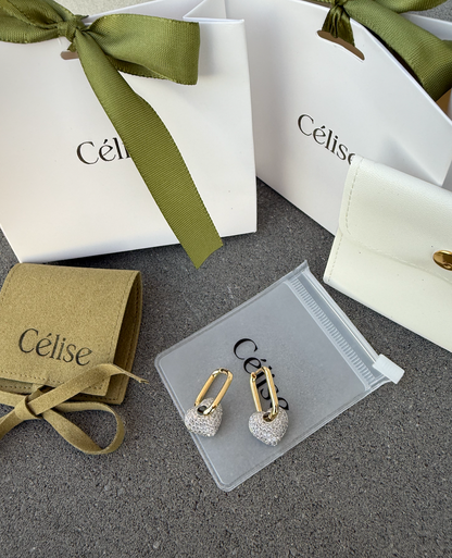 Crystal Love Earrings - Cercei Célise