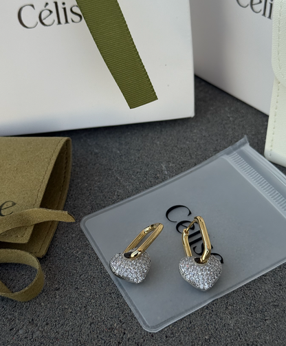 Crystal Love Earrings - Cercei Célise