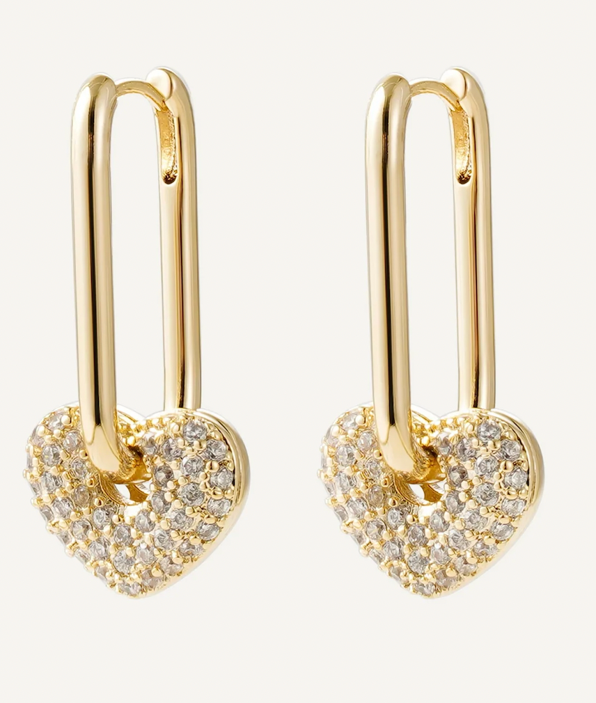 Crystal Love Earrings - Cercei Célise