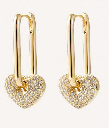 Crystal Love Earrings - Cercei Célise