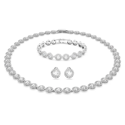 Diamantenes Engel-Halsketten-, Armband- und Ohrring-Set